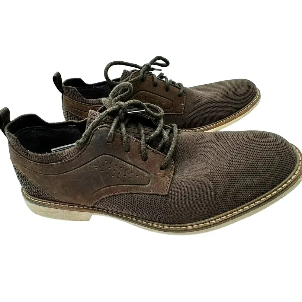 MARK NASON |‎ Men's 10.5 Oxfords Clubman Chocolate Brown Westside Loafers Shoes